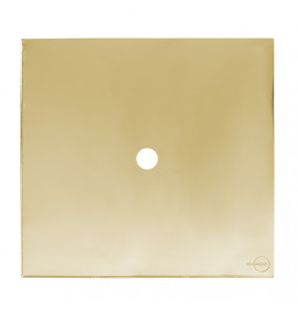 Placa furo 4x4 - Novara Glass Dourado 